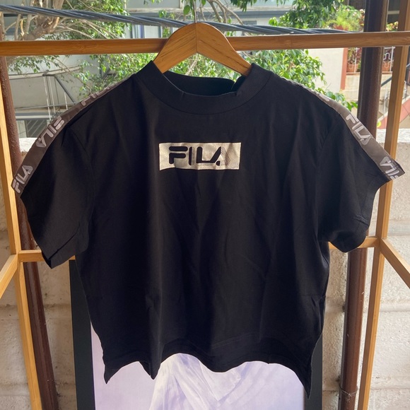 FILA High Neck Crop Tops - Picture 4 of 8